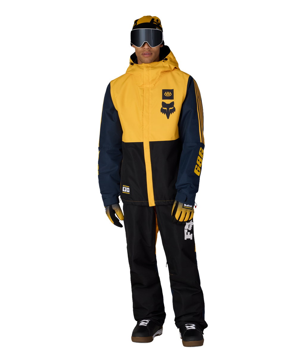 MENS FOX RACING SPEC INSULATED JACKET - FOX YELLOW COLORBLOCK