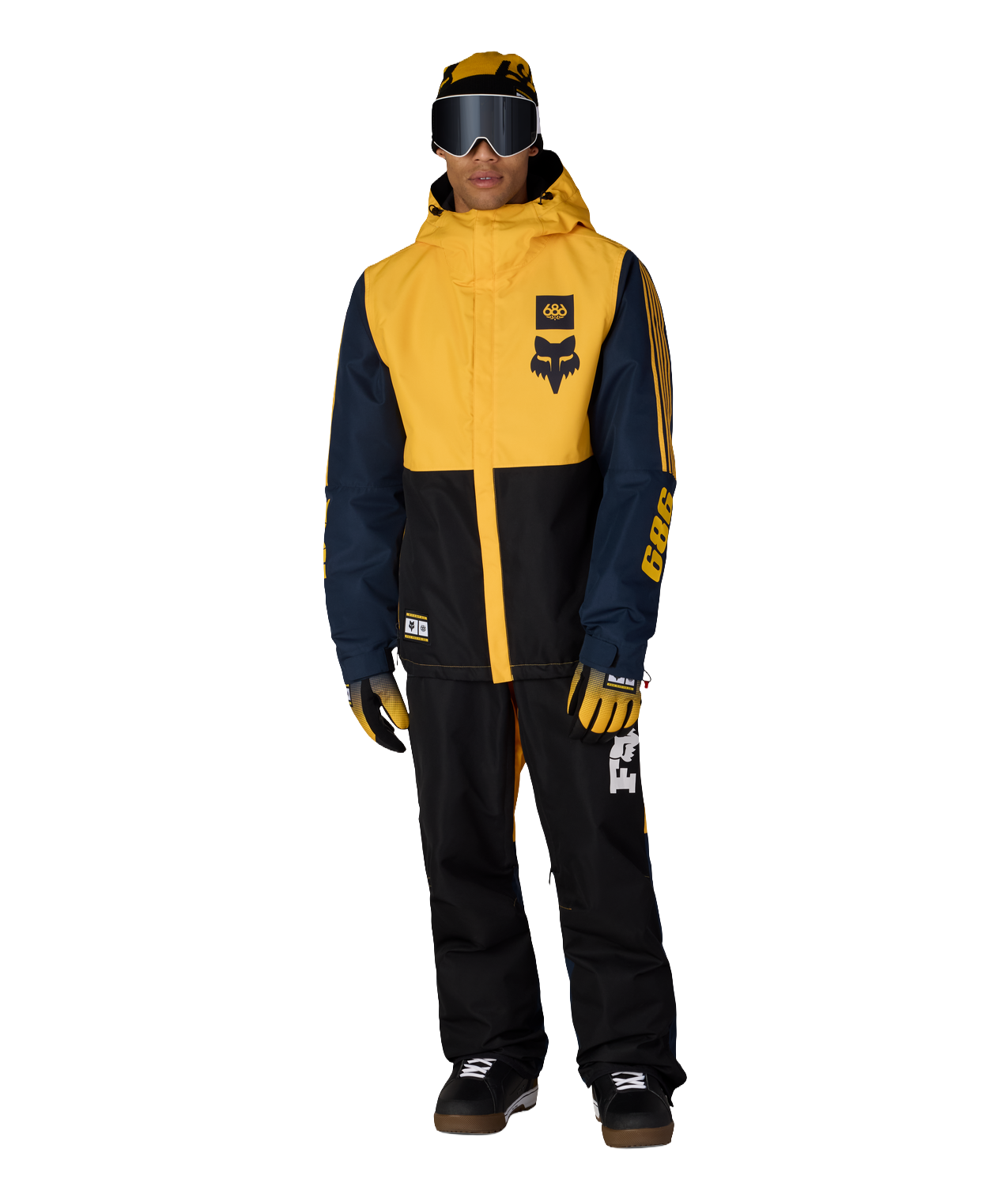 MENS FOX RACING SPEC INSULATED JACKET - FOX YELLOW COLORBLOCK
