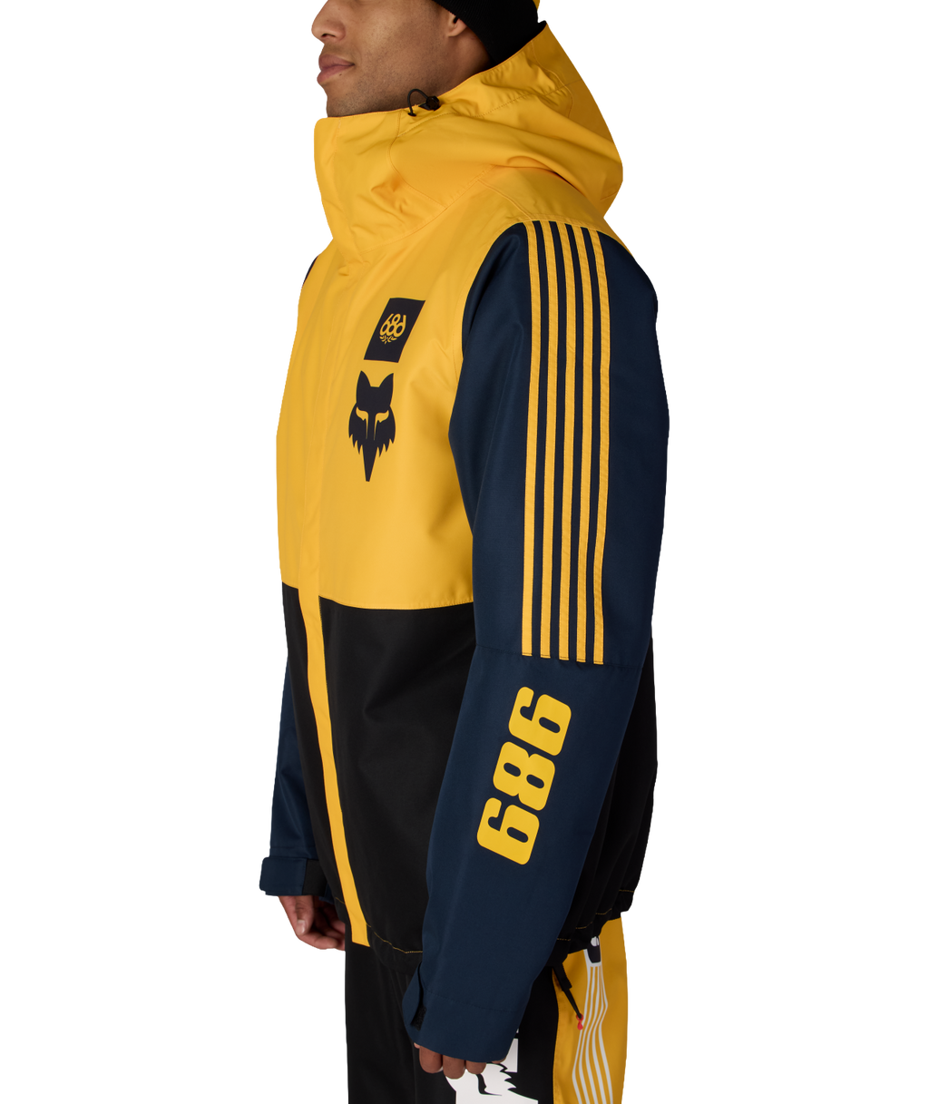 MENS FOX RACING SPEC INSULATED JACKET - FOX YELLOW COLORBLOCK