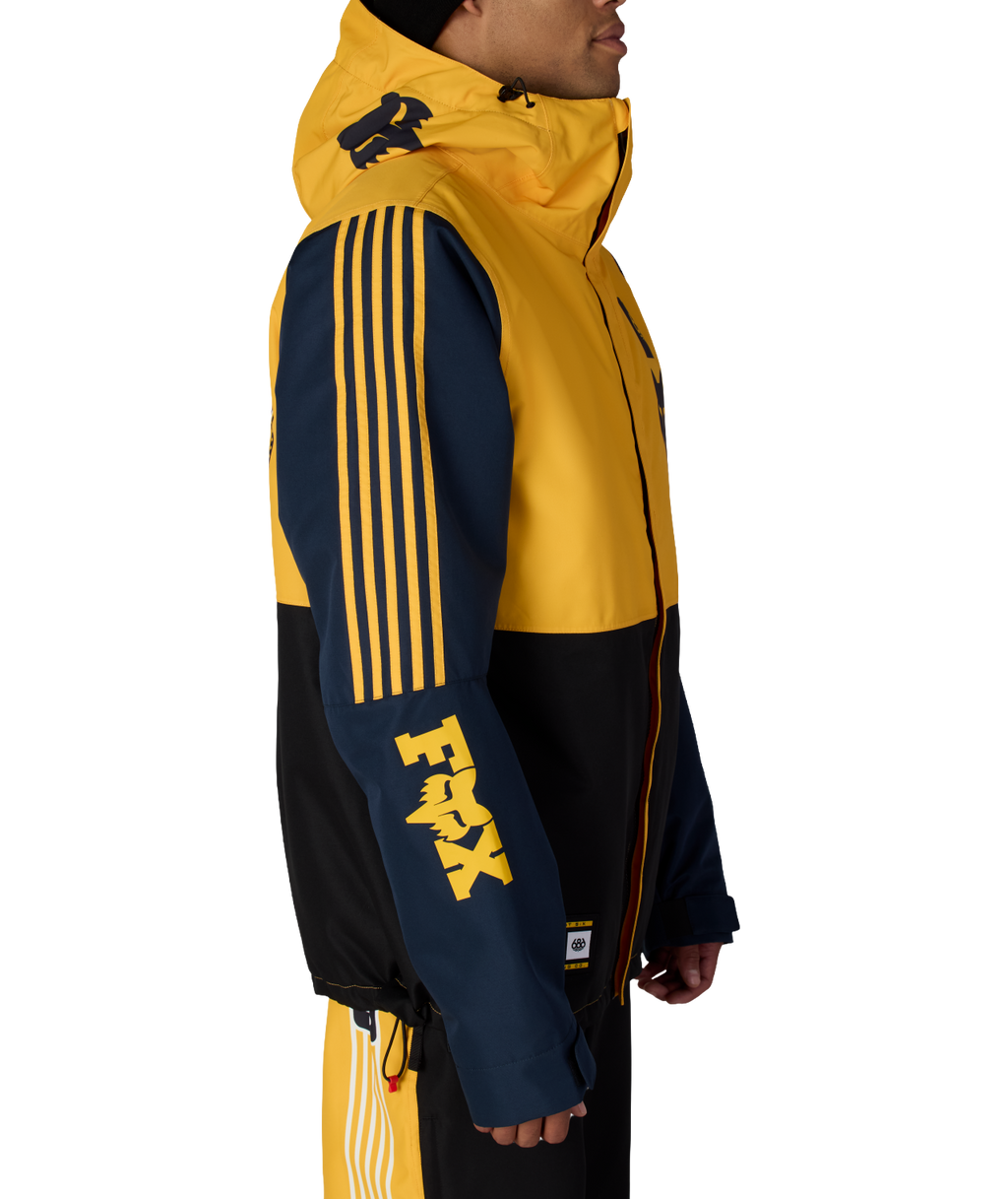 MENS FOX RACING SPEC INSULATED JACKET - FOX YELLOW COLORBLOCK
