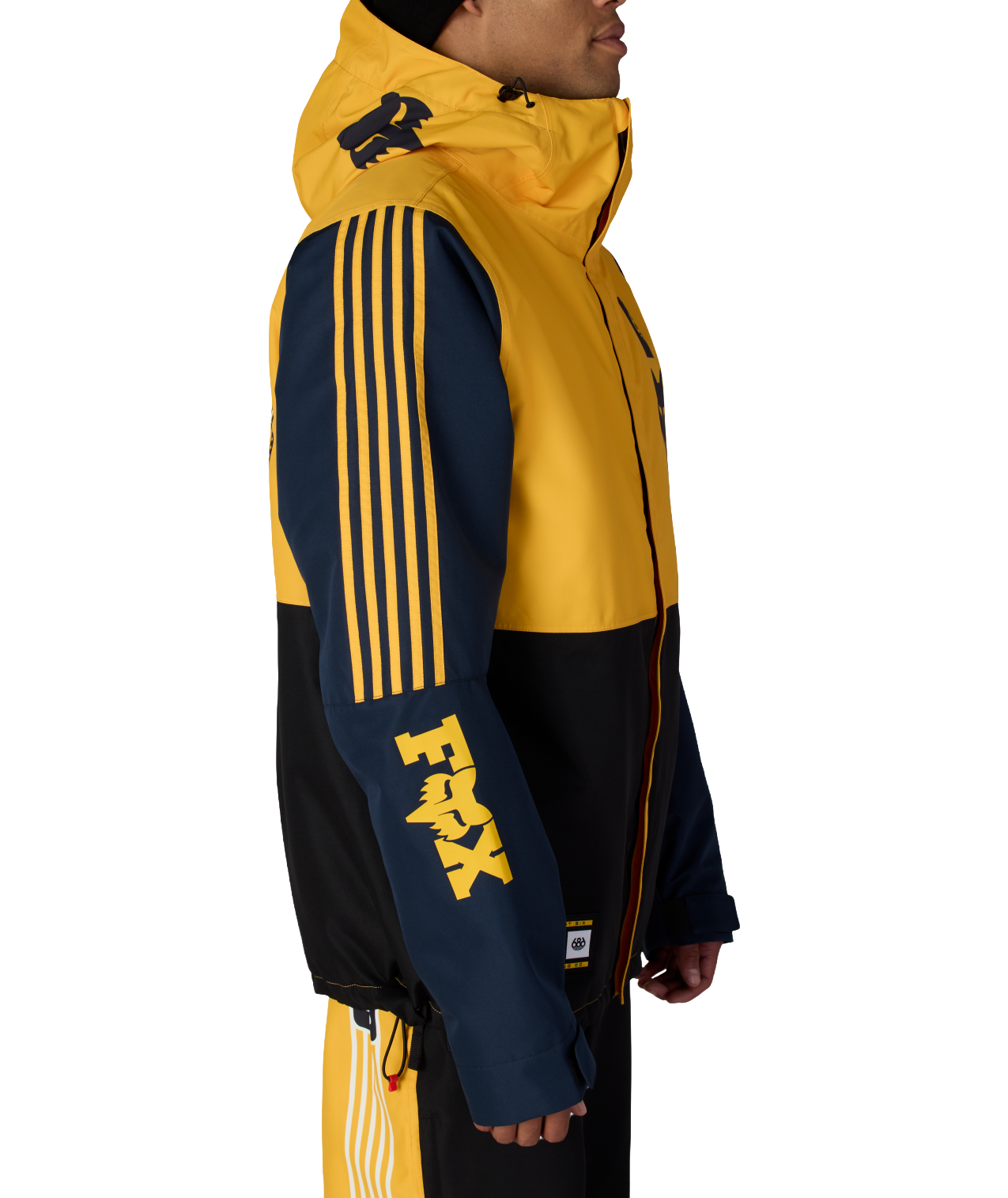 MENS FOX RACING SPEC INSULATED JACKET - FOX YELLOW COLORBLOCK