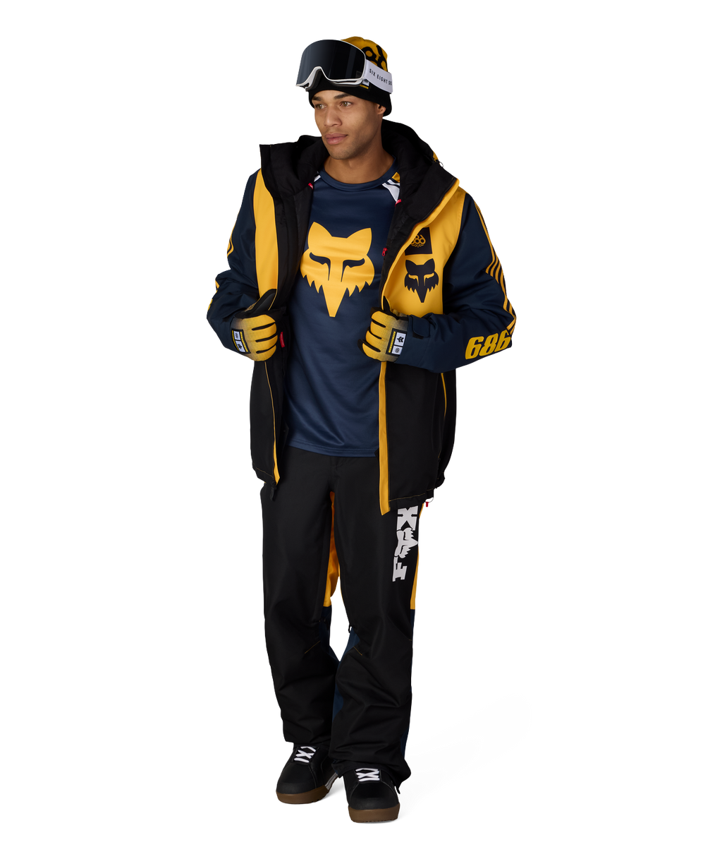 MENS FOX RACING SPEC INSULATED JACKET - FOX YELLOW COLORBLOCK