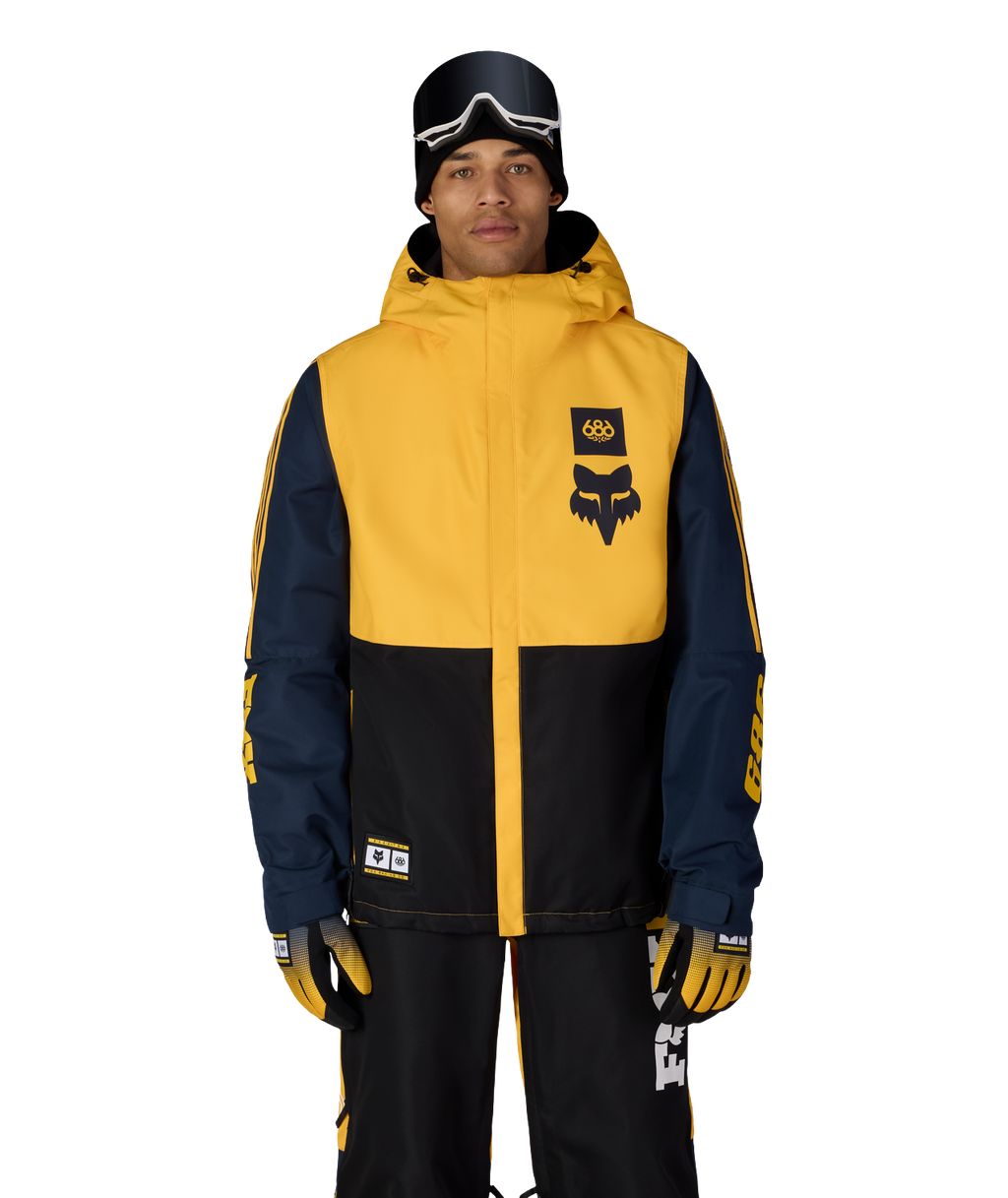 MENS FOX RACING SPEC INSULATED JACKET - FOX YELLOW COLORBLOCK
