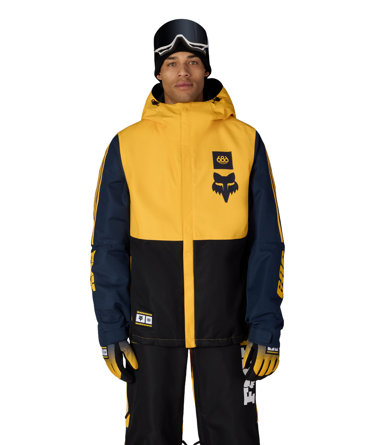 MENS FOX RACING SPEC INSULATED JACKET - FOX YELLOW COLORBLOCK