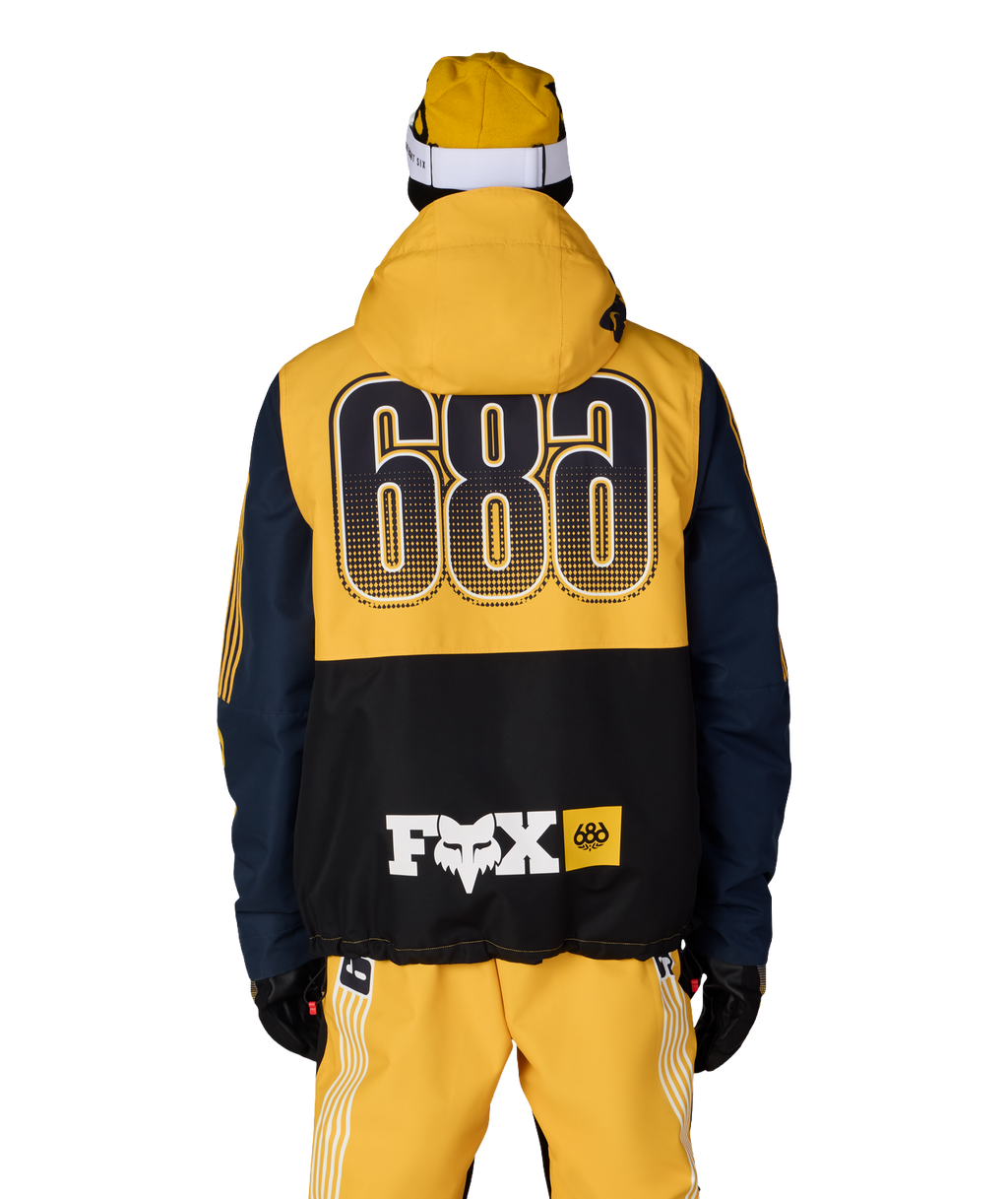 MENS FOX RACING SPEC INSULATED JACKET - FOX YELLOW COLORBLOCK
