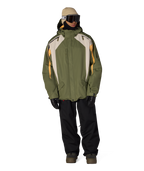 MENS 2003 ATOM JACKET - FATIGUE GREEN COLORBLOCK