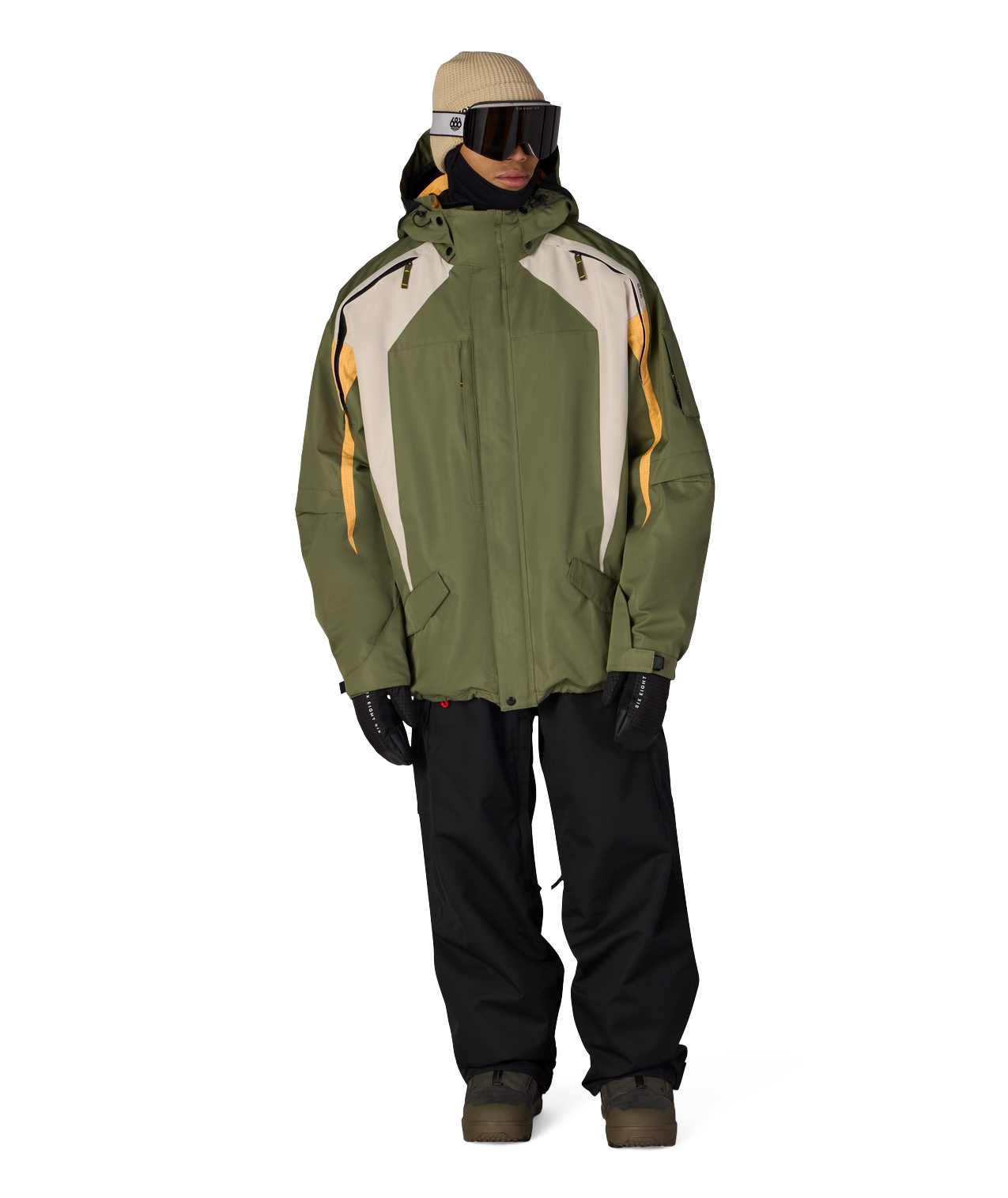 MENS 2003 ATOM JACKET - FATIGUE GREEN COLORBLOCK