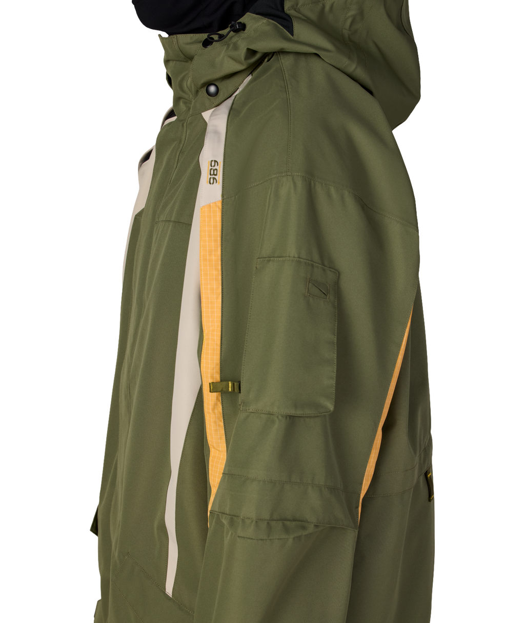 MENS 2003 ATOM JACKET - FATIGUE GREEN COLORBLOCK