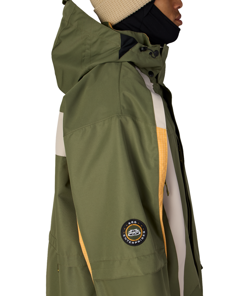 MENS 2003 ATOM JACKET - FATIGUE GREEN COLORBLOCK