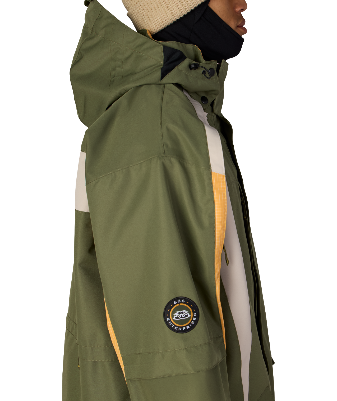 MENS 2003 ATOM JACKET - FATIGUE GREEN COLORBLOCK