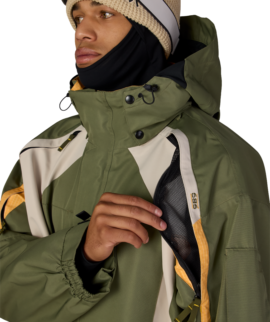 MENS 2003 ATOM JACKET - FATIGUE GREEN COLORBLOCK