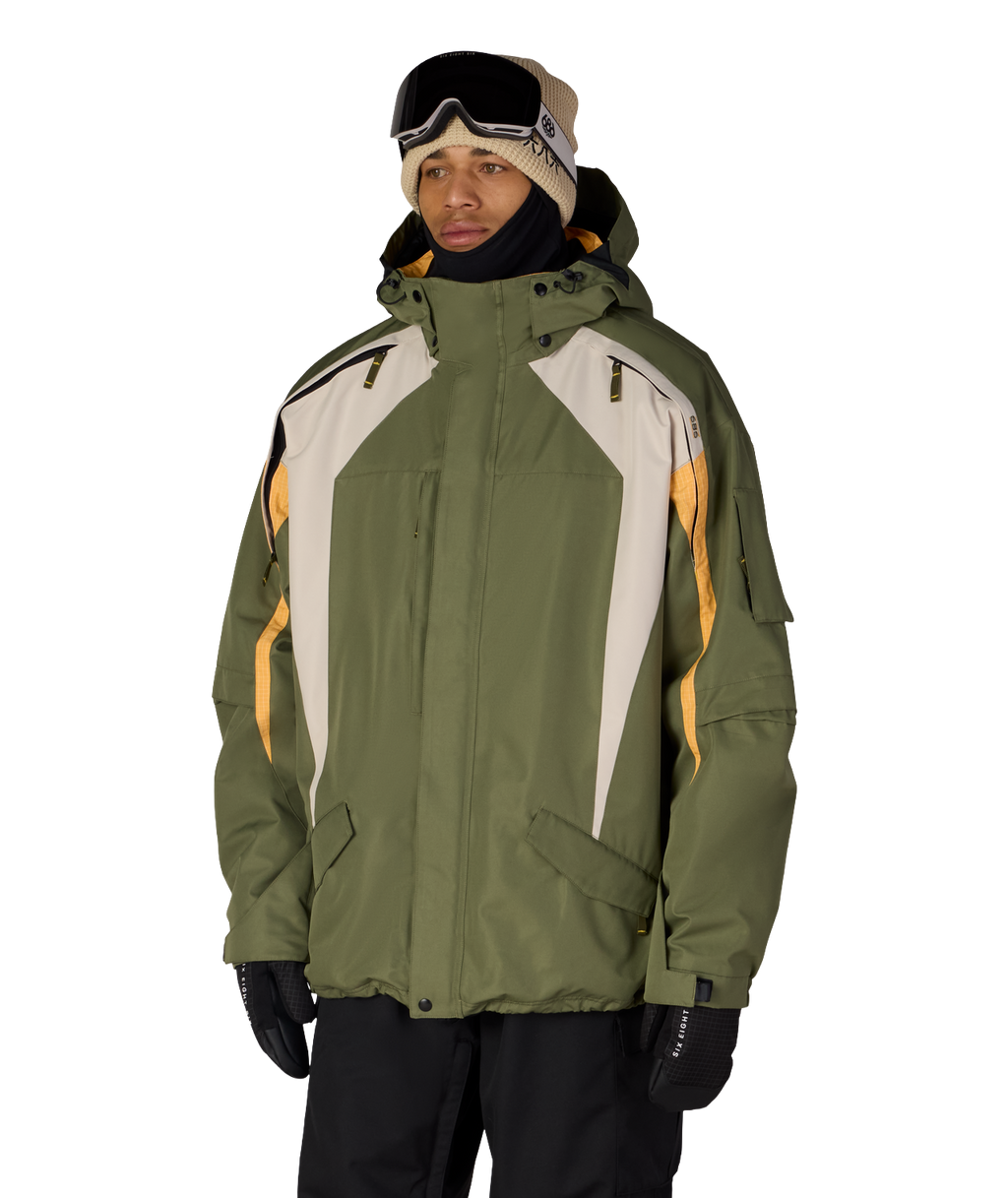 MENS 2003 ATOM JACKET - FATIGUE GREEN COLORBLOCK