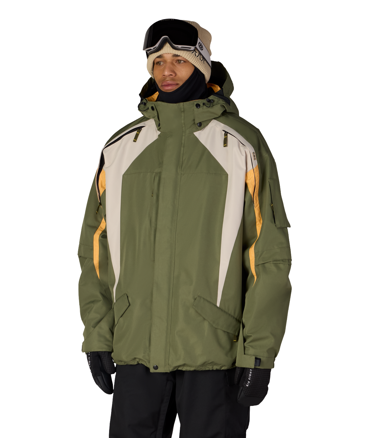 MENS 2003 ATOM JACKET - FATIGUE GREEN COLORBLOCK