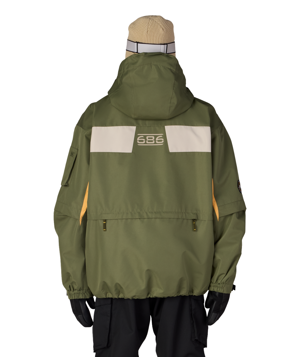 MENS 2003 ATOM JACKET - FATIGUE GREEN COLORBLOCK