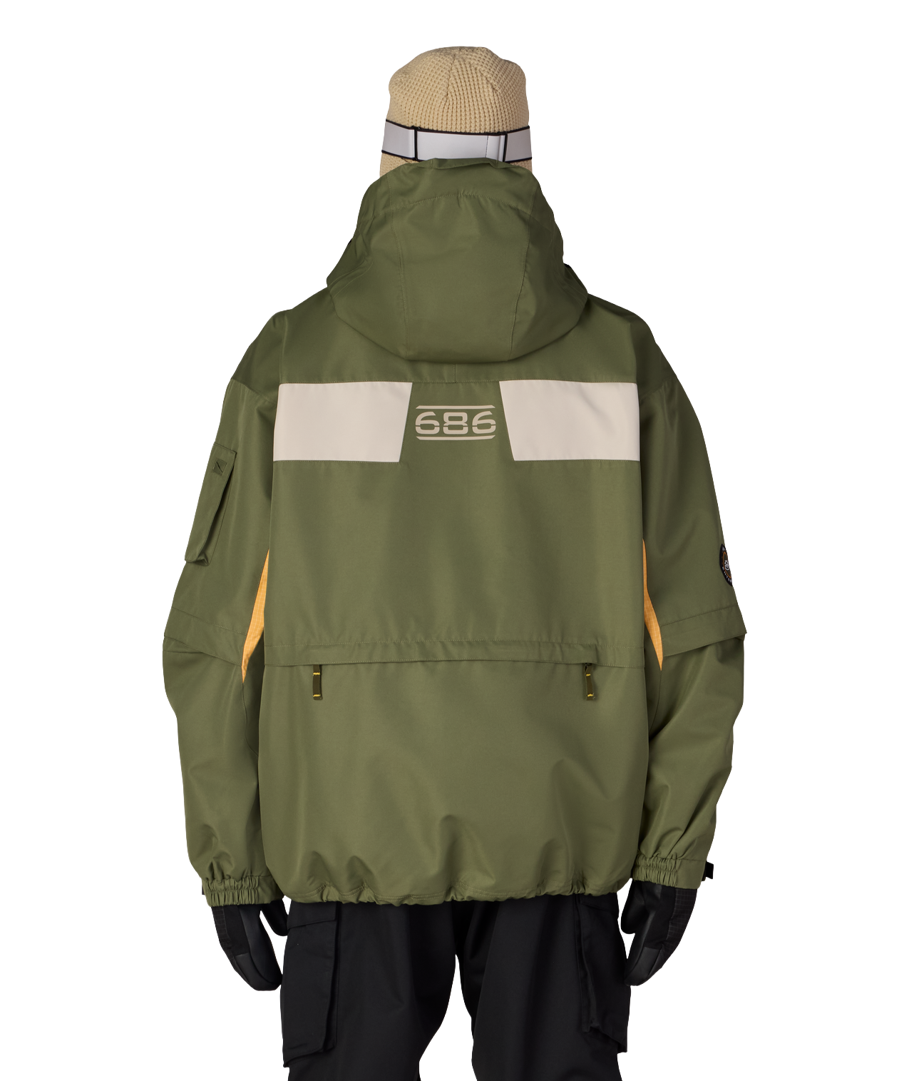 MENS 2003 ATOM JACKET - FATIGUE GREEN COLORBLOCK