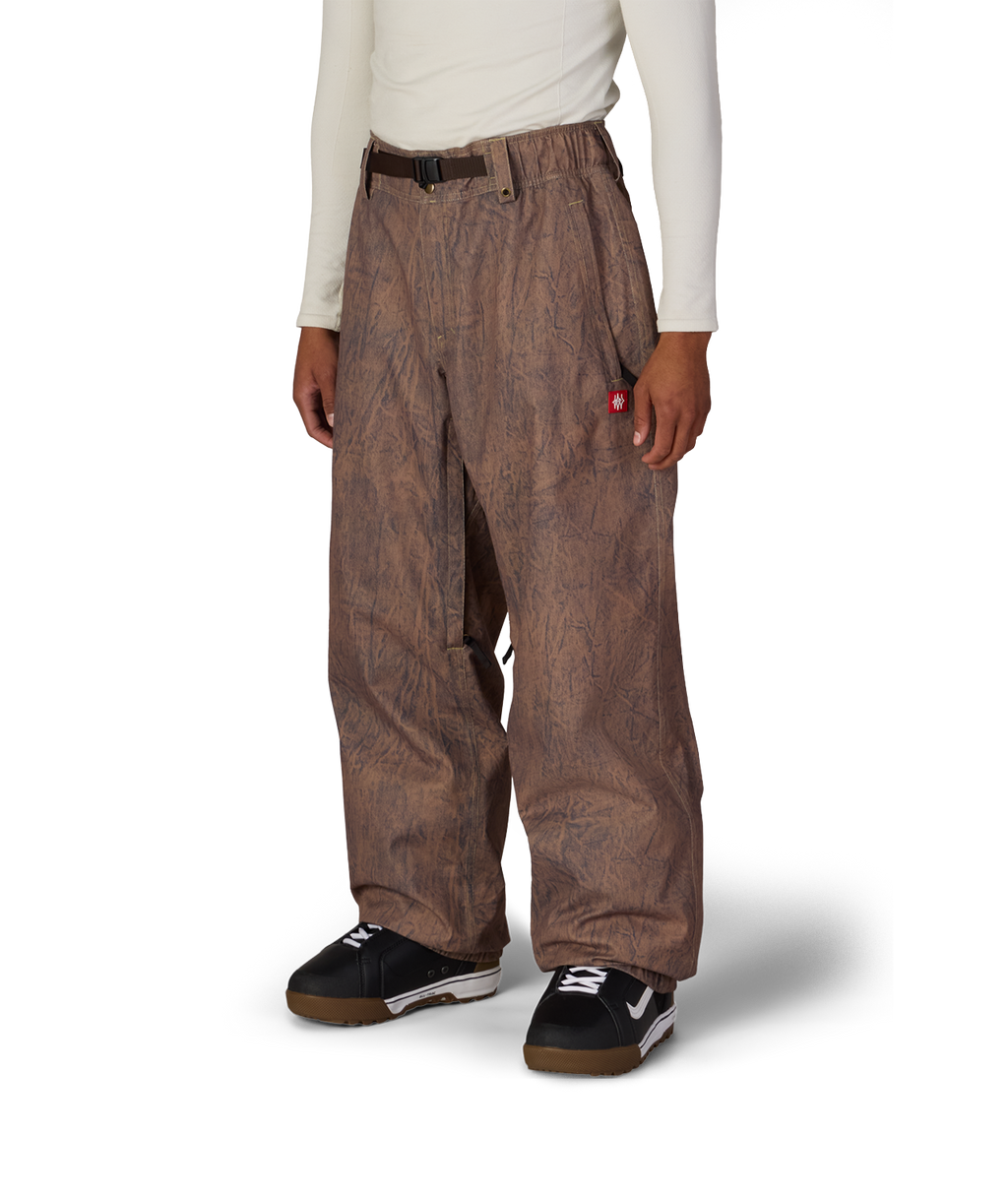 MENS 686 DOJO® SHELL PANT - BROWN CRINKLE WASH