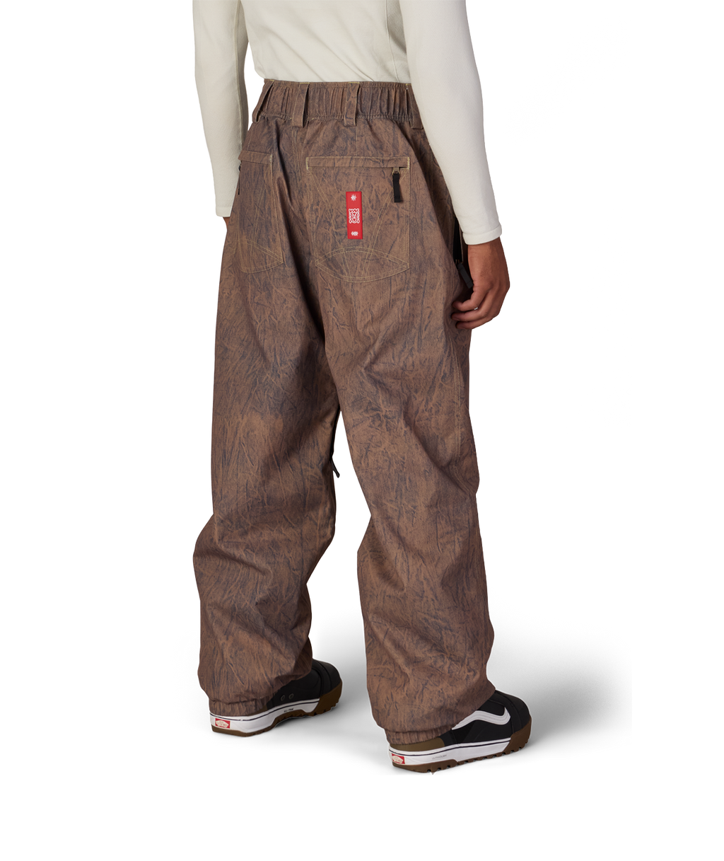 MENS 686 DOJO® SHELL PANT - BROWN CRINKLE WASH