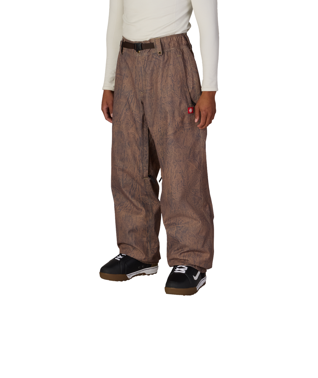 MENS 686 DOJO® SHELL PANT - BROWN CRINKLE WASH
