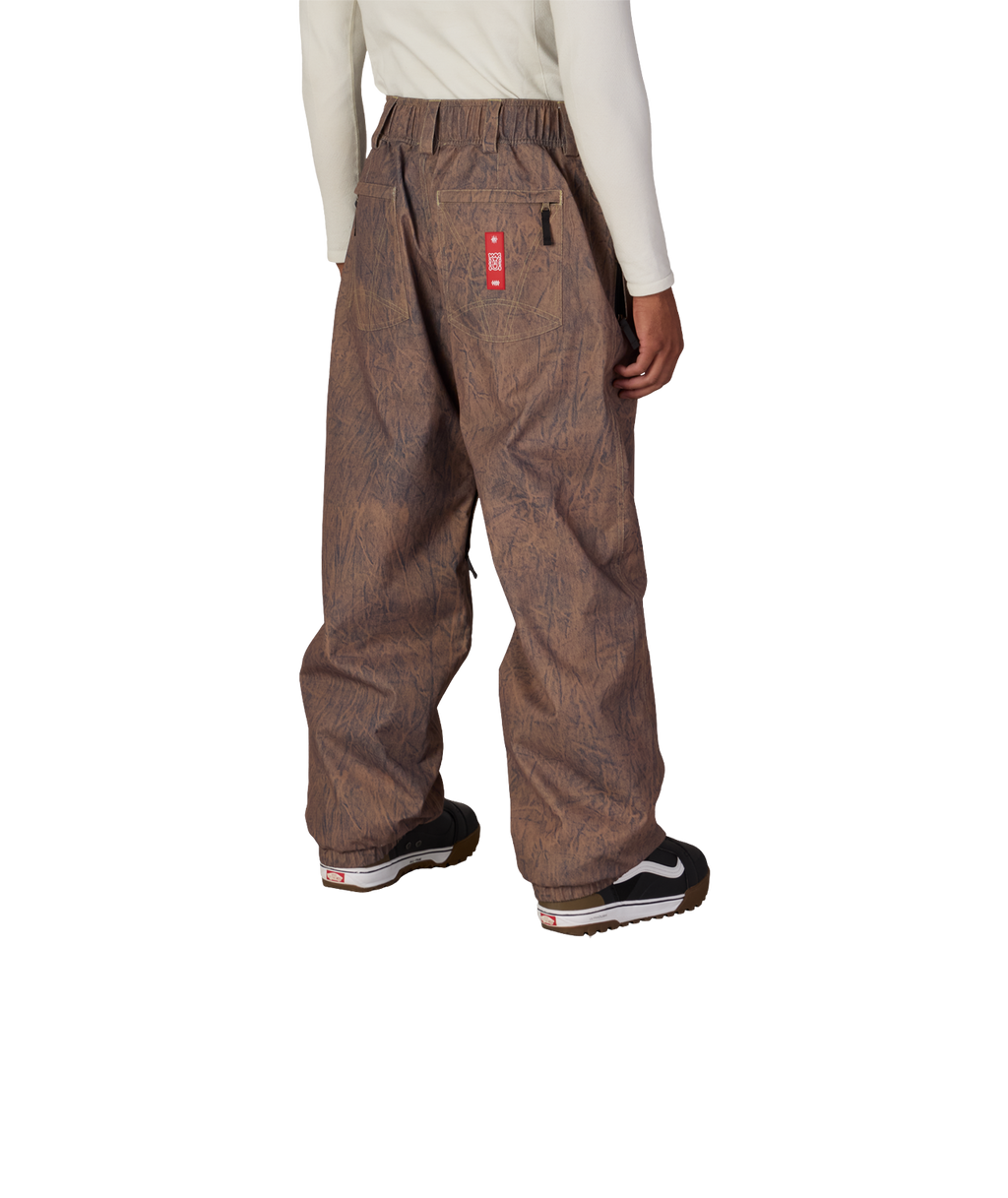 MENS 686 DOJO® SHELL PANT - BROWN CRINKLE WASH