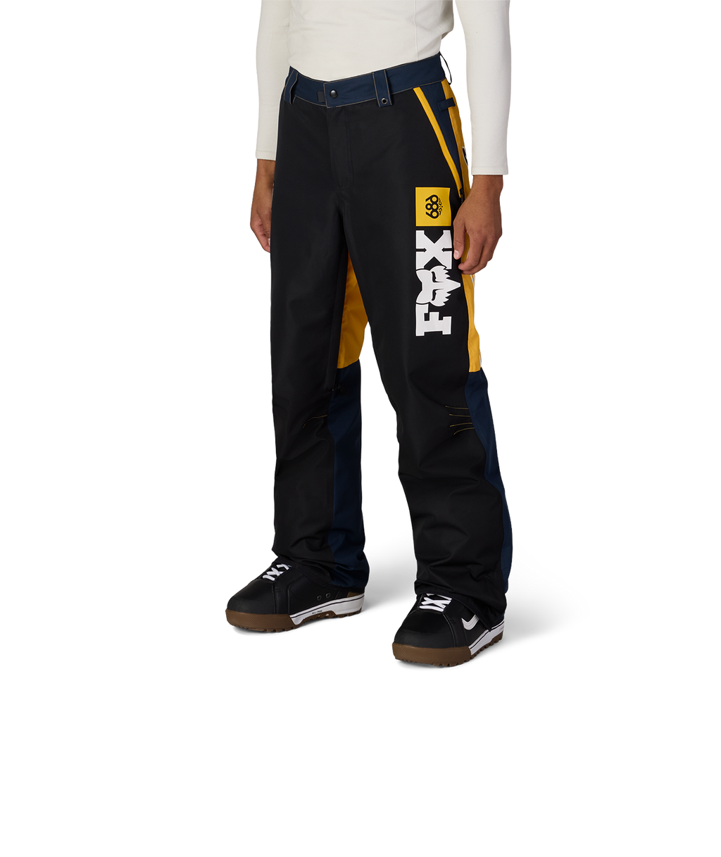 MENS FOX RACING SPEC SHELL PANT - FOX YELLOW COLORBLOCK
