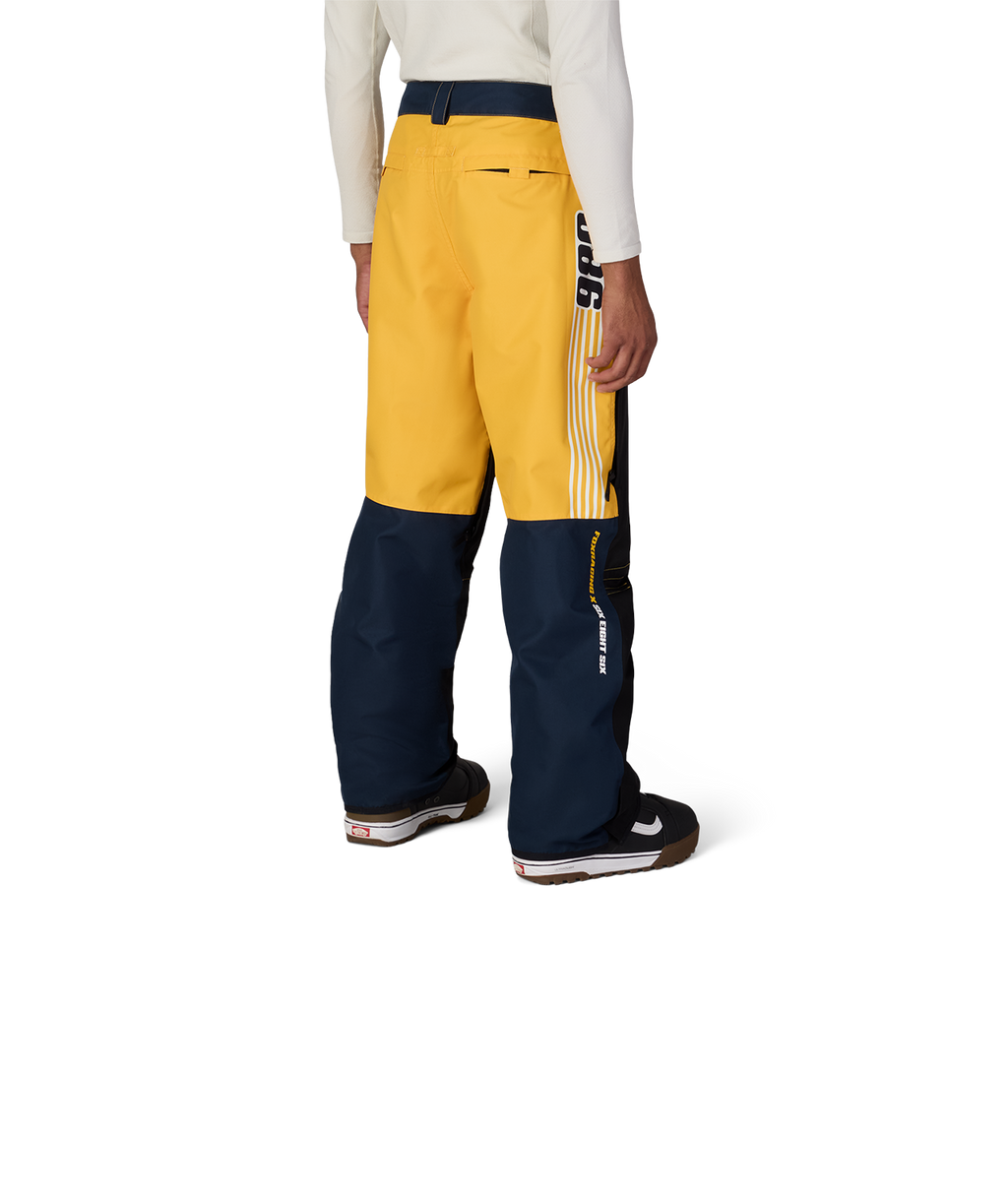 MENS FOX RACING SPEC SHELL PANT - FOX YELLOW COLORBLOCK