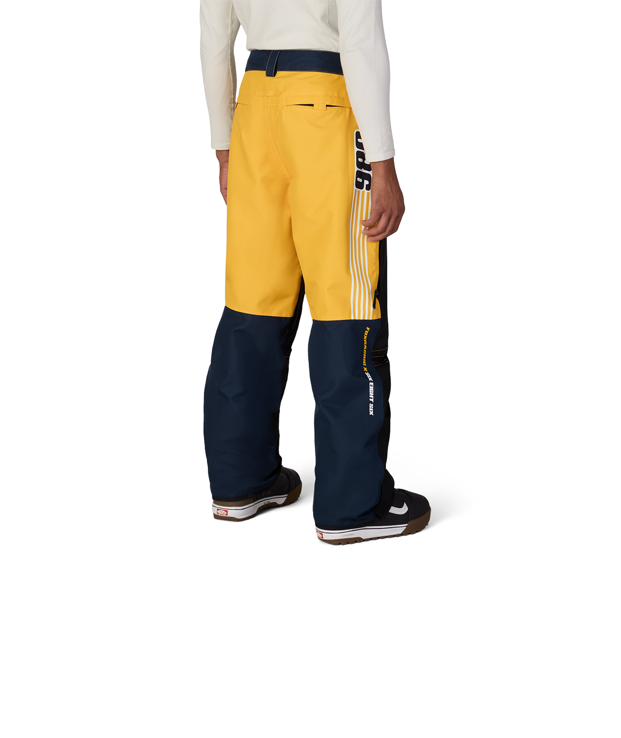 MENS FOX RACING SPEC SHELL PANT - FOX YELLOW COLORBLOCK