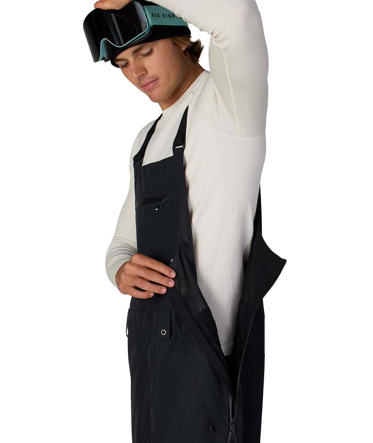 MENS LOCKUP™ SHELL BIB - BLACK