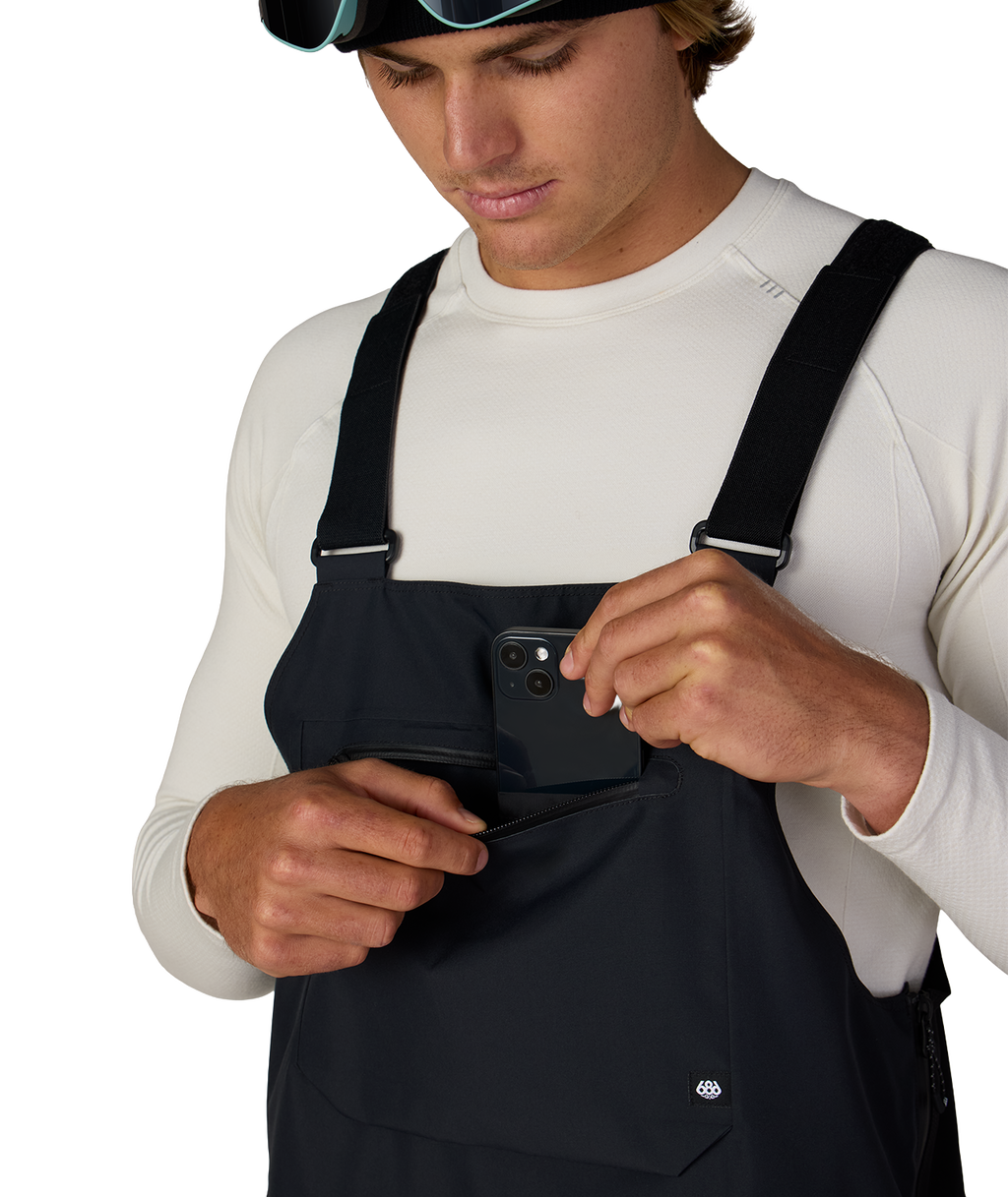 MENS LOCKUP™ SHELL BIB - BLACK