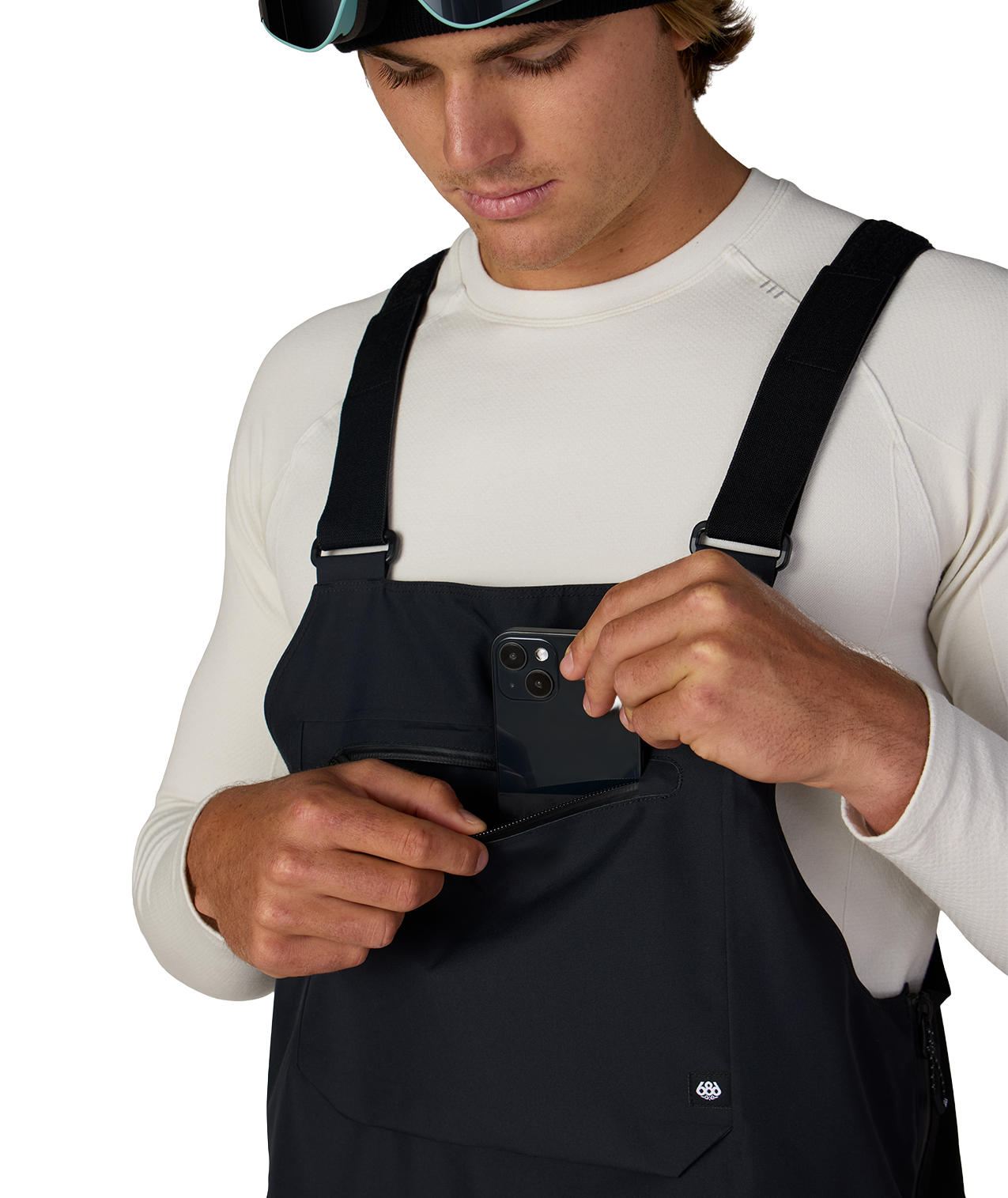 MENS LOCKUP™ SHELL BIB - BLACK