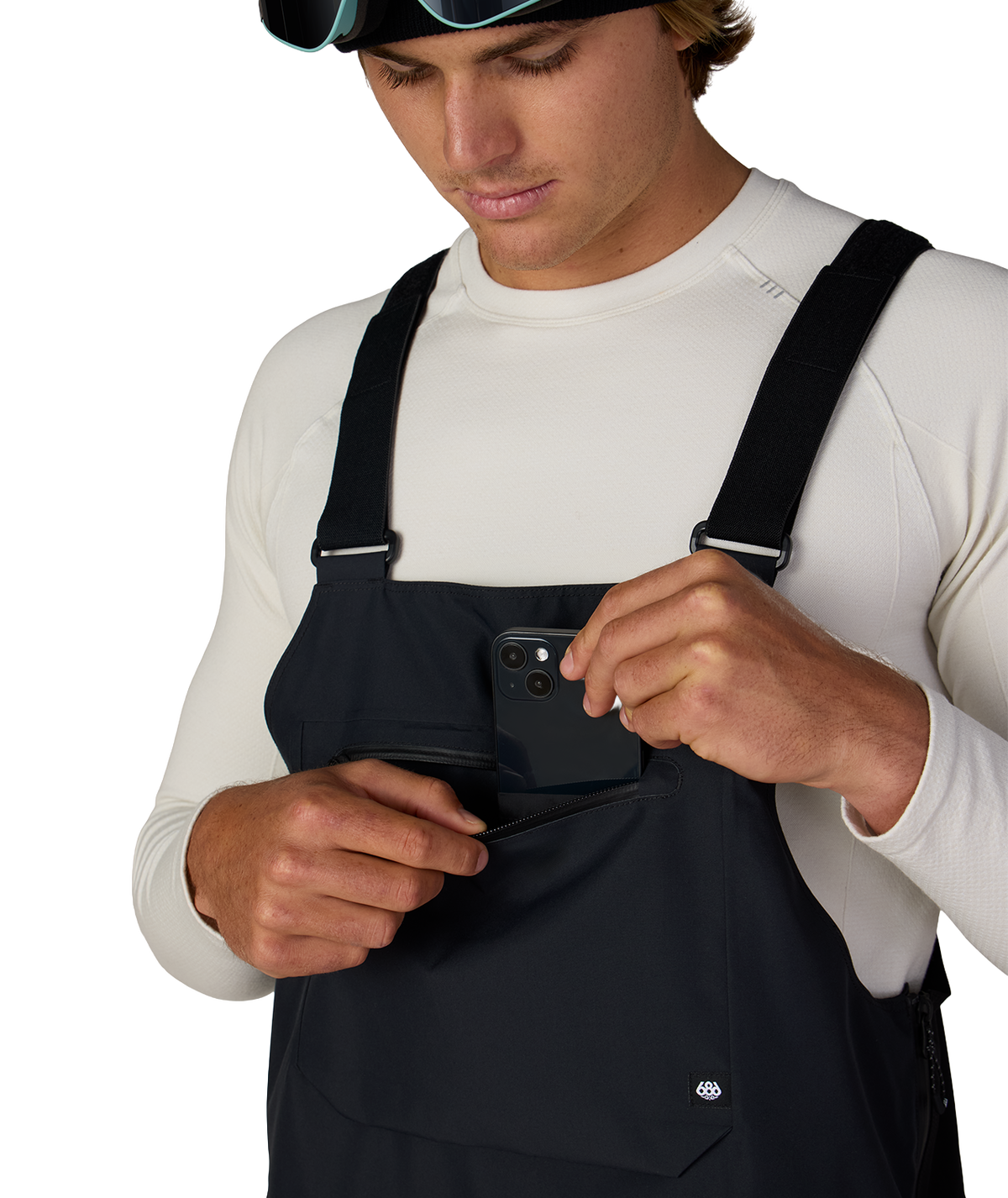 MENS LOCKUP™ SHELL BIB - BLACK