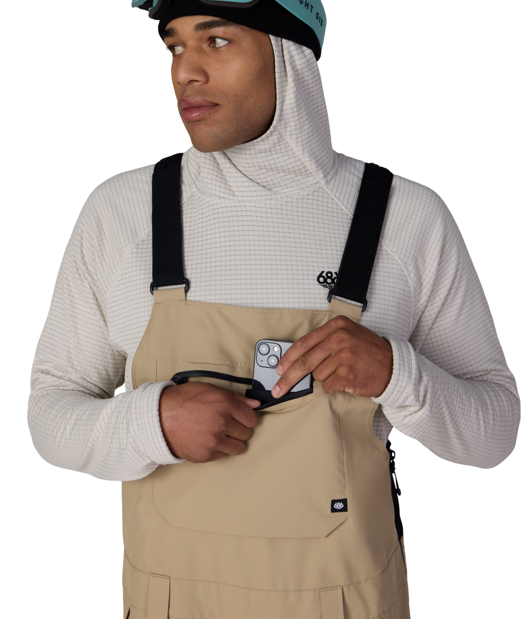 MENS LOCKUP™ SHELL BIB - KHAKI