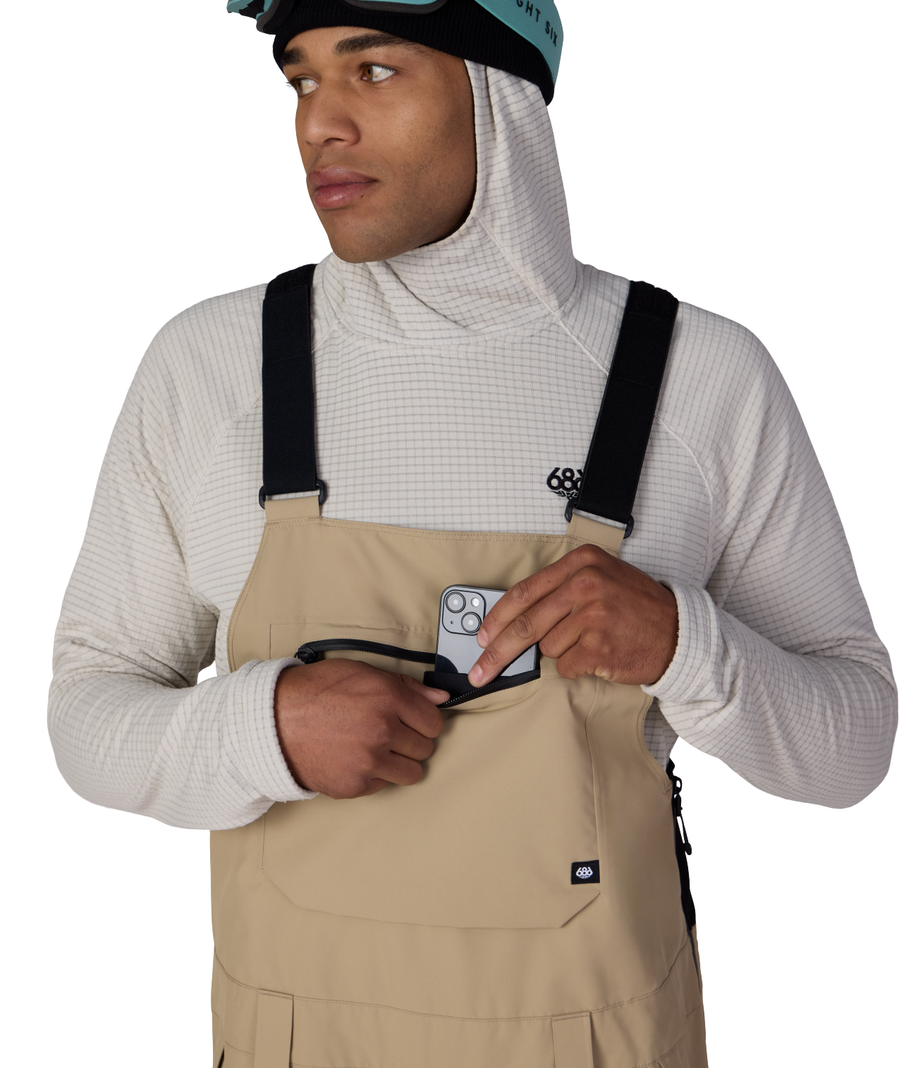 MENS LOCKUP™ SHELL BIB - KHAKI