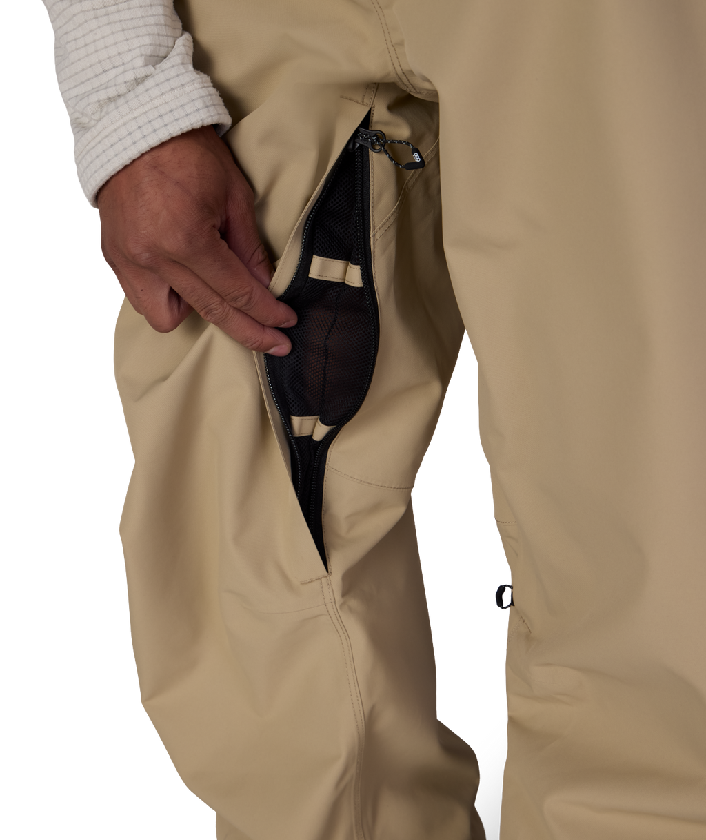 MENS LOCKUP™ SHELL BIB - KHAKI