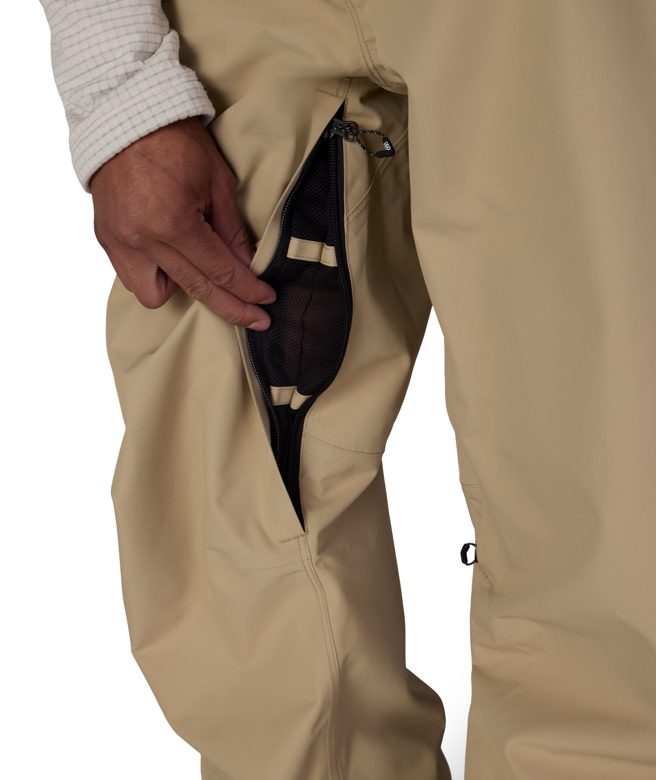 MENS LOCKUP™ SHELL BIB - KHAKI