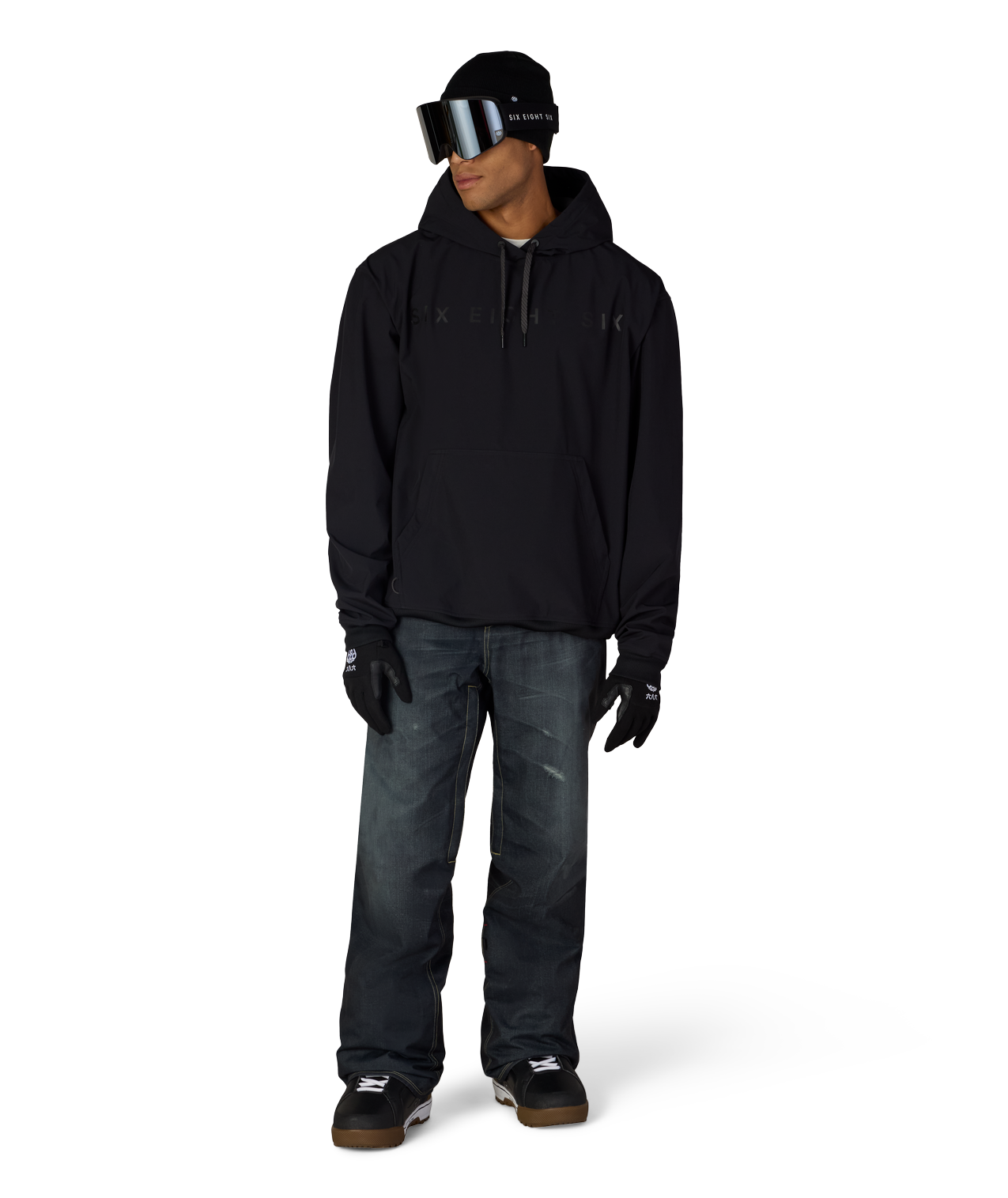 MENS DECONSTRUCTED™ DENIM INSULATED PANT - BLACK DENIM