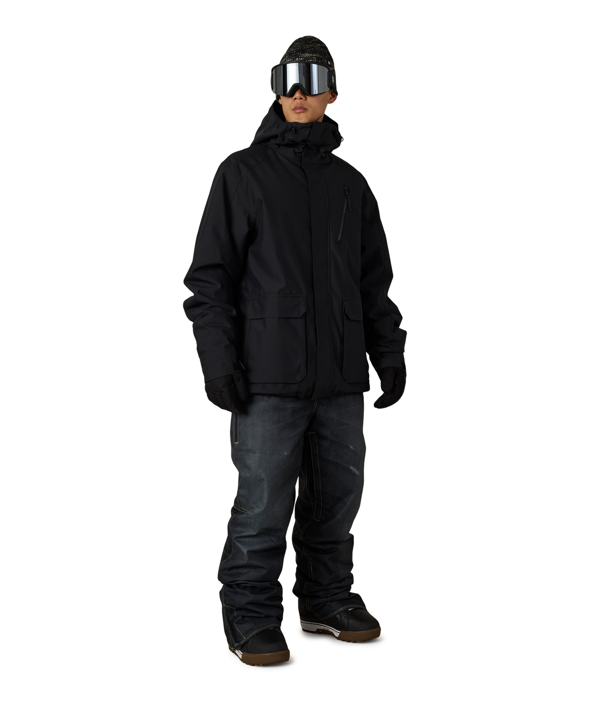 MENS DECONSTRUCTED™ DENIM INSULATED PANT - BLACK DENIM
