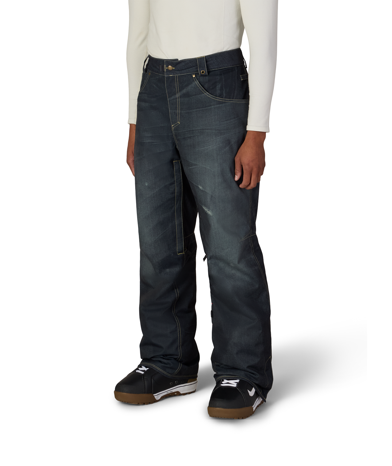 MENS DECONSTRUCTED™ DENIM INSULATED PANT - BLACK DENIM