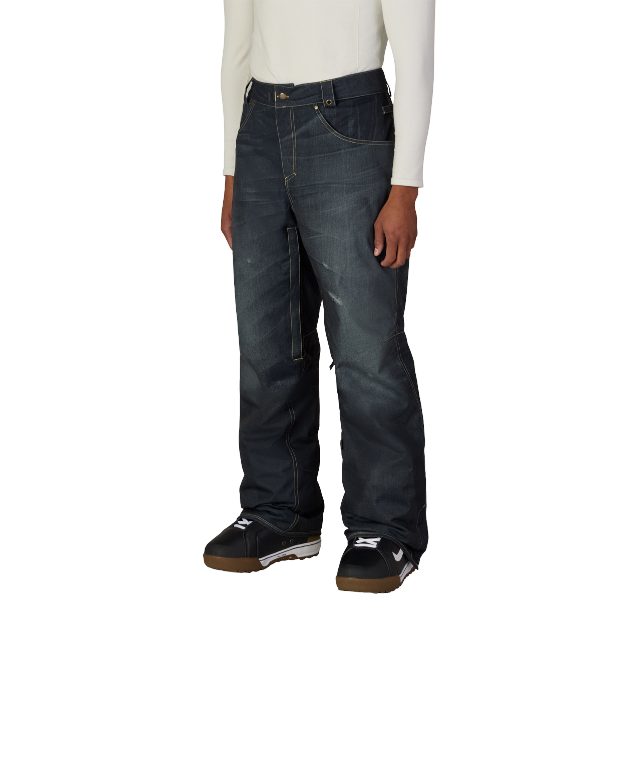 MENS DECONSTRUCTED™ DENIM INSULATED PANT - BLACK DENIM