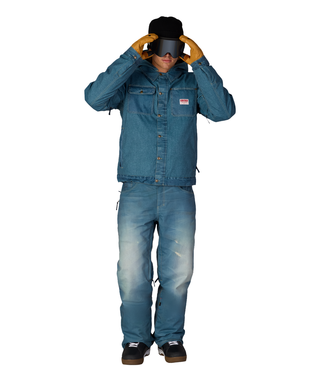 MENS DECONSTRUCTED™ DENIM INSULATED PANT - INDIGO DENIM