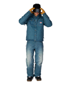 MENS DECONSTRUCTED™ DENIM INSULATED PANT - INDIGO DENIM