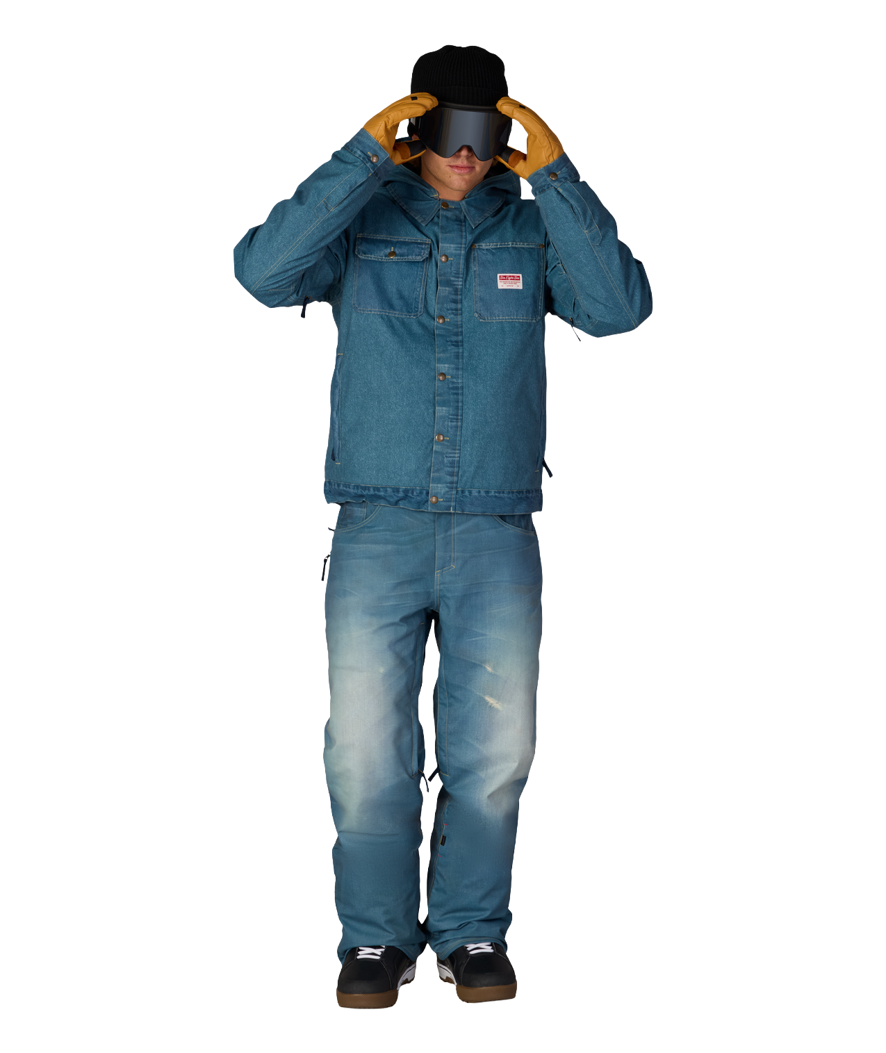 MENS DECONSTRUCTED™ DENIM INSULATED PANT - INDIGO DENIM