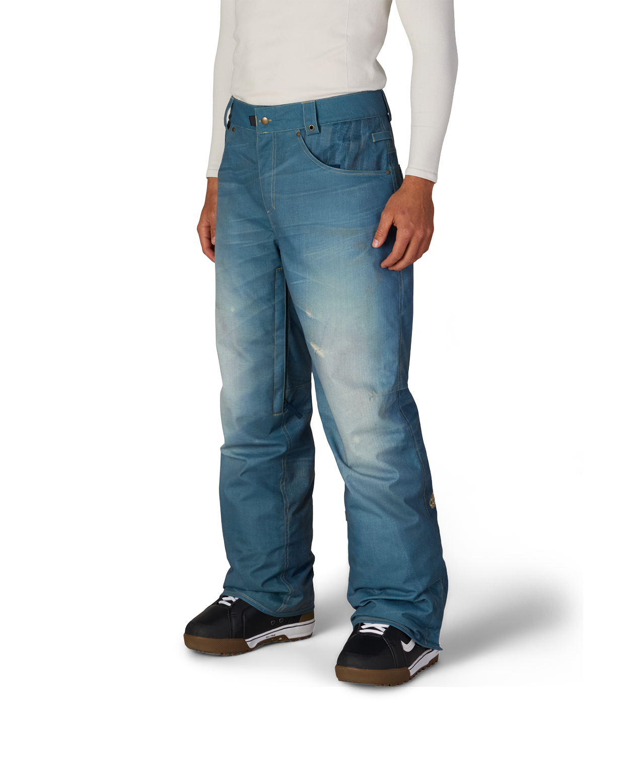 MENS DECONSTRUCTED™ DENIM INSULATED PANT - INDIGO DENIM