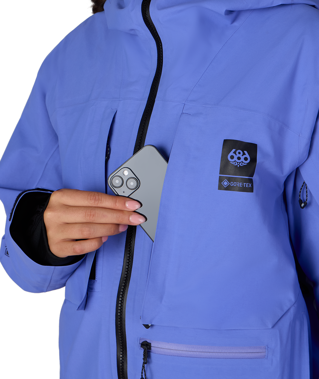 WOMENS GORE-TEX SCHEME™ THERMAGRAPH® JACKET - ALPENGLOW BLUE