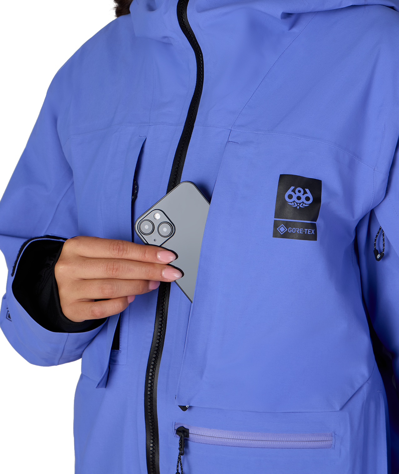 WOMENS GORE-TEX SCHEME™ THERMAGRAPH® JACKET - ALPENGLOW BLUE