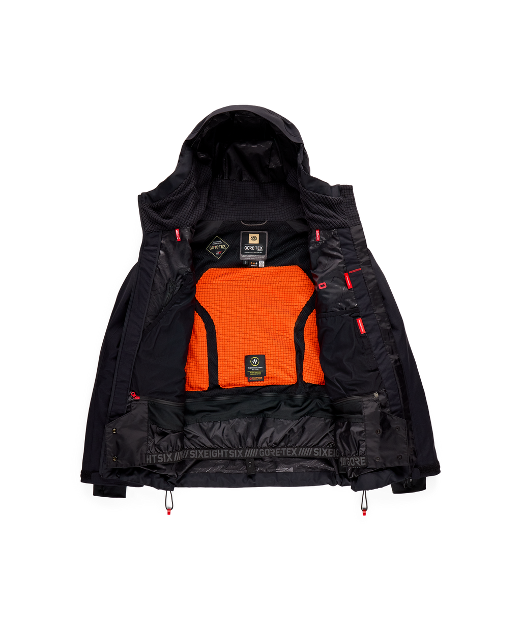 WOMENS GORE-TEX SCHEME™ THERMAGRAPH® JACKET - BLACK