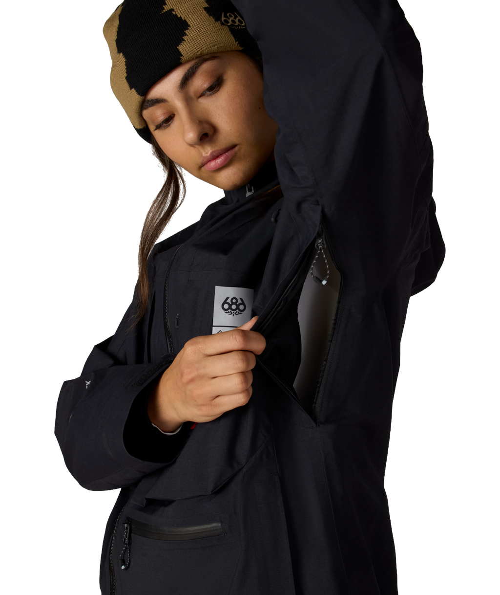 WOMENS GORE-TEX SCHEME™ THERMAGRAPH® JACKET - BLACK