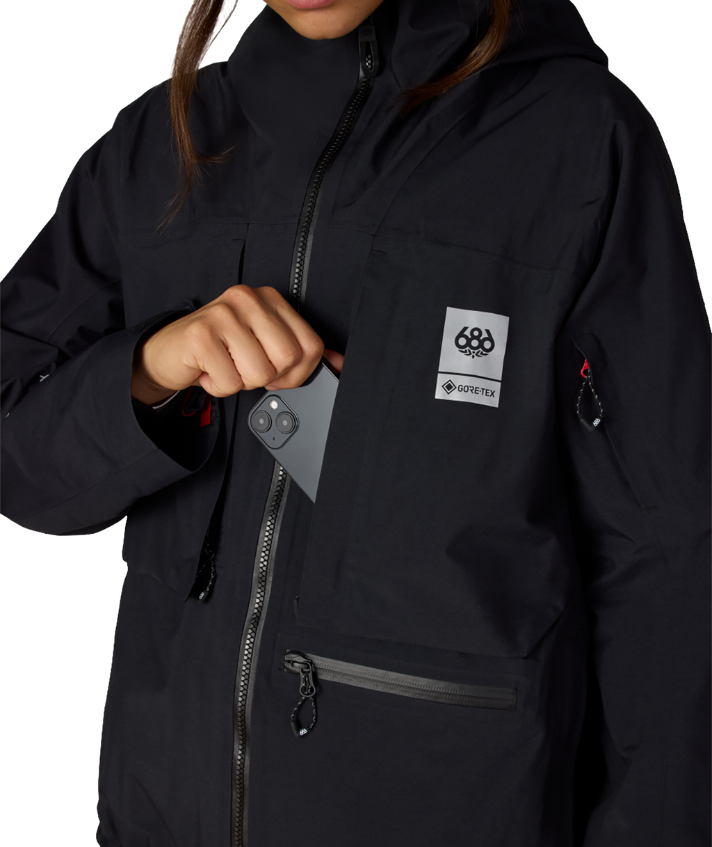 WOMENS GORE-TEX SCHEME™ THERMAGRAPH® JACKET - BLACK