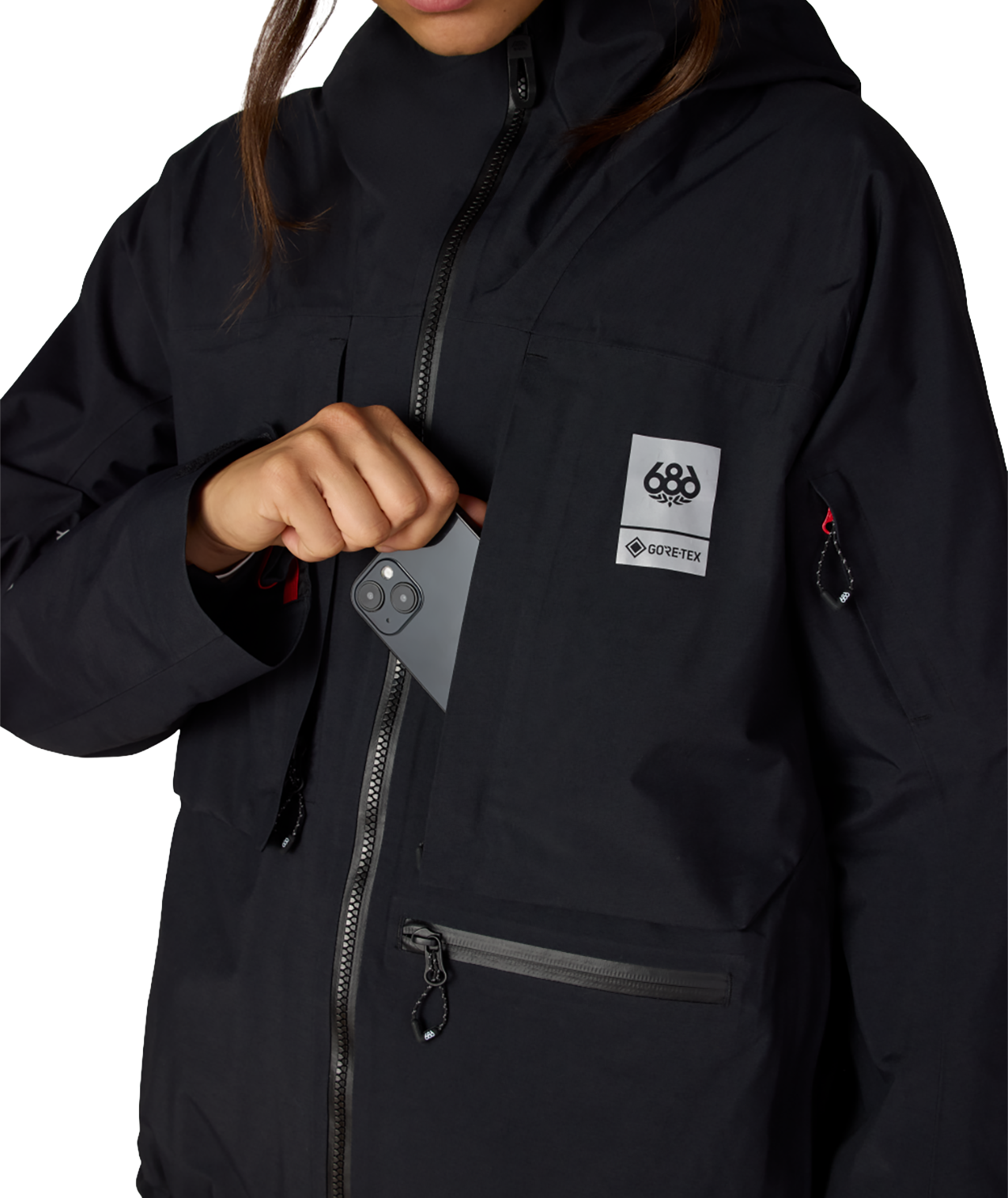 WOMENS GORE-TEX SCHEME™ THERMAGRAPH® JACKET - BLACK