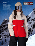 WOMENS SEARCH JACKET - LIMESTONE COLORBLOCK
