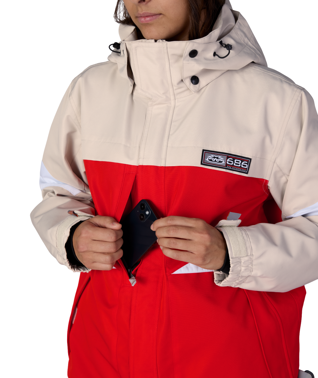 WOMENS SEARCH JACKET - LIMESTONE COLORBLOCK